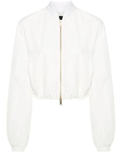 Fabiana Filippi Veste bomber à coupe crop - Blanc