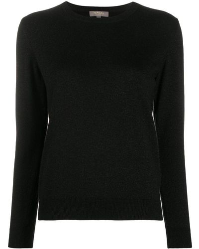 N.Peal Cashmere Pull à col rond - Noir