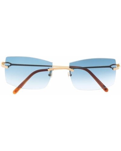Cartier Sonnenbrille mit Farbverlauf-Gläsern - Blau