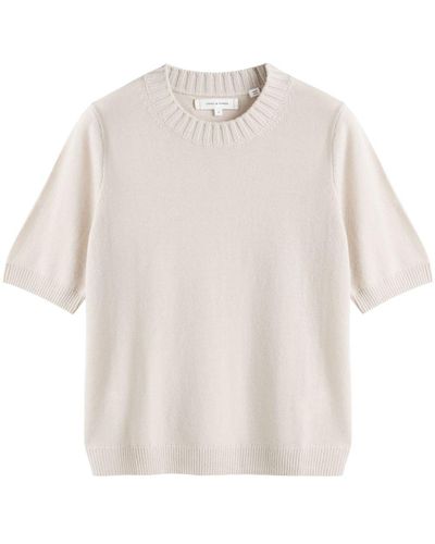 Chinti & Parker Short-sleeve Knit Top - White