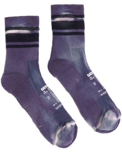 Satisfy Tube Tie-dye Socks - Purple