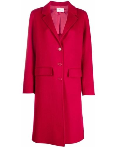P.A.R.O.S.H. Fitted Single-breasted Coat - Red