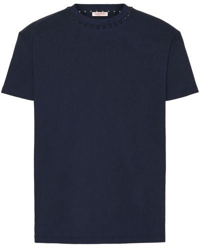 Valentino Garavani Untitled スタッズ Tシャツ - ブルー