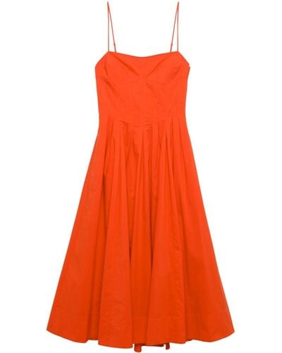 Jonathan Simkhai Kittiya Cotton Midi Dress - Orange