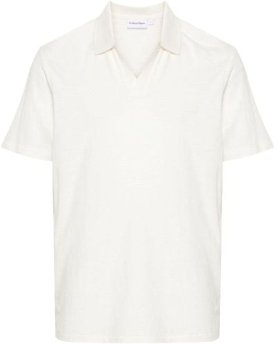 Calvin Klein ロゴ ポロシャツ - ホワイト