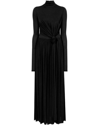 Proenza Schouler Crepe Jersey Wrap Maxi Dress - Black