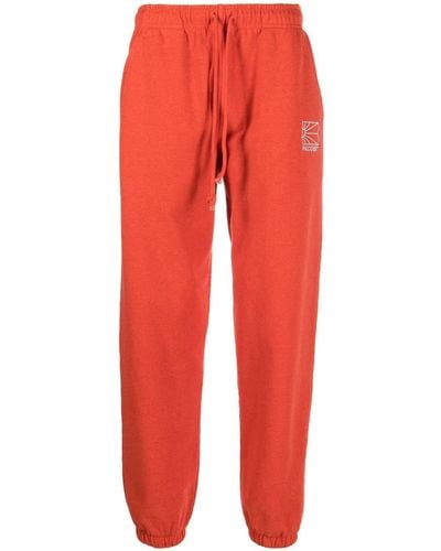 Rassvet (PACCBET) Pantalon de jogging à logo brodé - Rouge