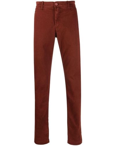 Jacob Cohen Bobby Slim-fit Cotton Chinos - Red