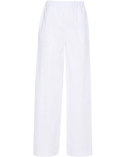 FEDERICA TOSI Pantalon en coton à coupe ample - Blanc