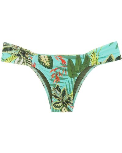 Lygia & Nanny Slip bikini con stampa tropicale - Verde