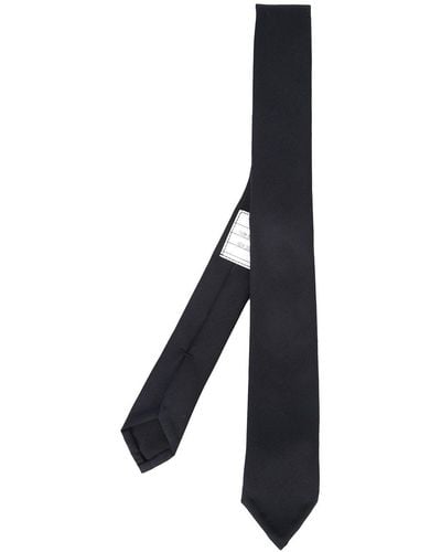 Thom Browne Classic Tie In Super 120's Twill Accessories - Black