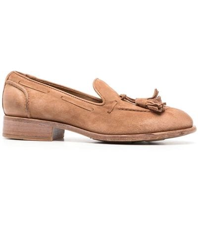 Moma 20mm Almond-toe Loafers - Brown