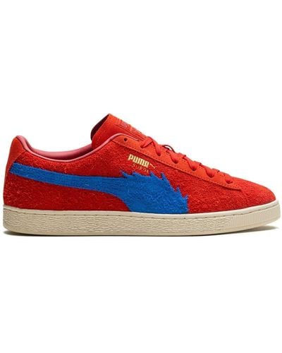 PUMA X One Piece Suede "Buggy" Trainers - Red