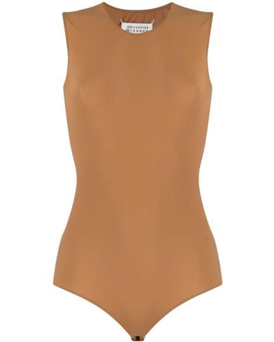 Maison Margiela Round-neck Bodysuit - Brown