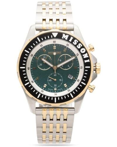 Missoni アーバン クロノグラフ 45mm 腕時計 - メタリック