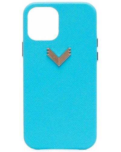 Manokhi X Velante Logo Plaque Iphone 12 Pro Case - Blue