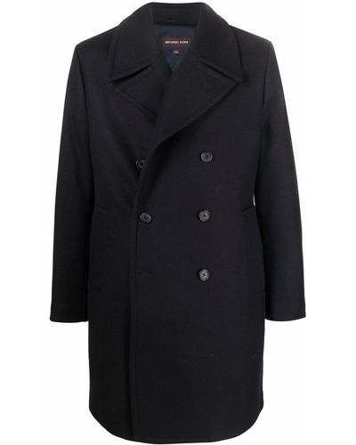 Michael Kors Double-breasted Wool Coat - Blue