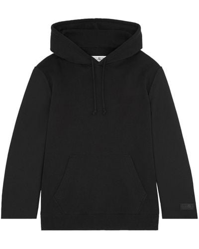 MM6 by Maison Martin Margiela Tailored Hooded Sweatshirt - Black