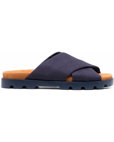 Camper Brutus Crossover Strap Sandals - Blue