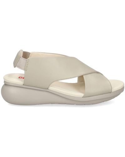 Camper Balloon Leather Sandals - Natural