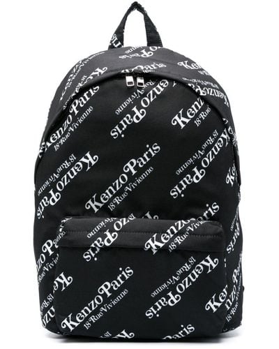 KENZO Backpack With X Verdy Monogram - Black