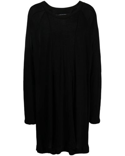 Julius Long-length Cotton Sweatshirt - Black