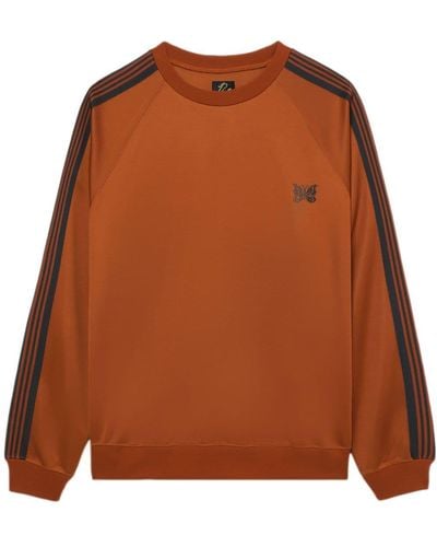 Needles Logo-embroidered Jersey Sweatshirt - Brown