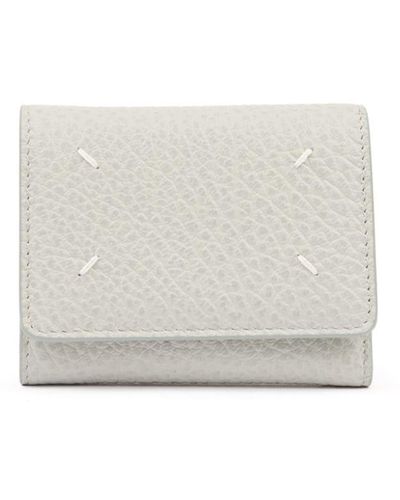 Maison Margiela 4-stitch Leather Wallet - White