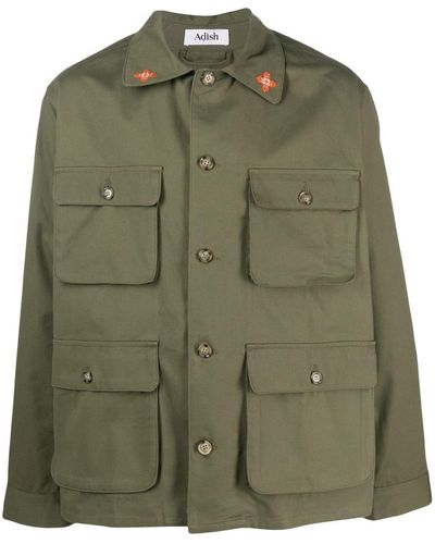 Adish Chaqueta con cuello bordado - Verde