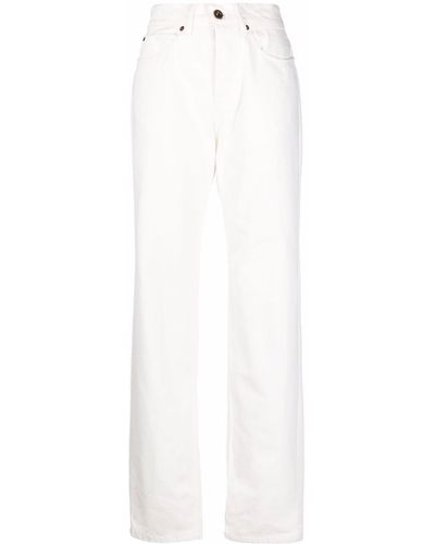 Rabanne High-waisted Straight-leg Jeans - White