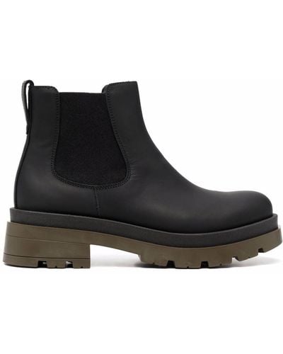 SCAROSSO Janet Leather Boots - Black