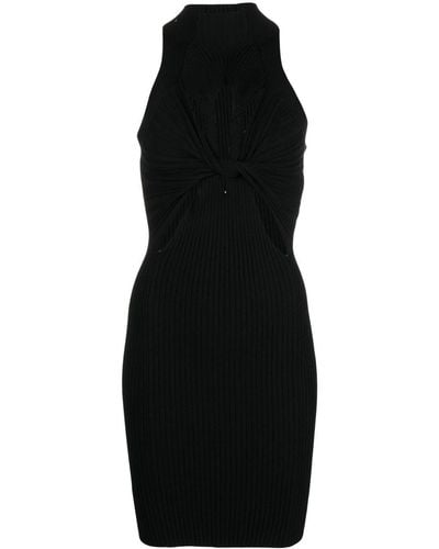 Dion Lee Twist-detail Cut-out Dress - Black
