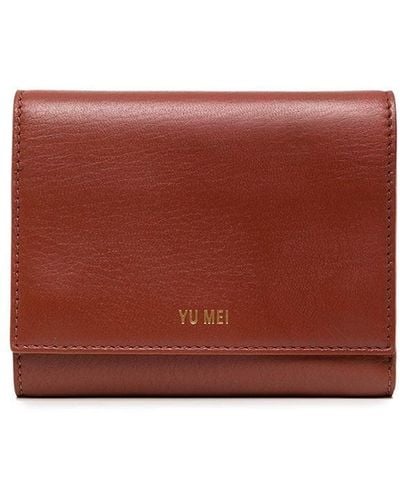 Yu Mei Grace Nappa Leather Wallet - Red