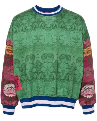Pierre Louis Mascia Spada Sweatshirt mit Print-Mix - Grün