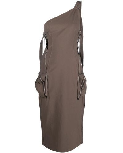 Jacquemus Midi-jurk Met Rits - Bruin
