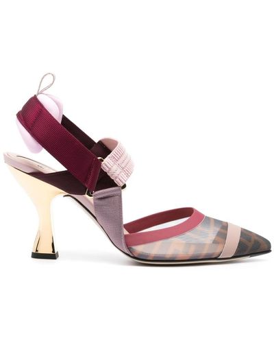 Fendi Escarpins Colibrì 85 mm en cuir - Rose