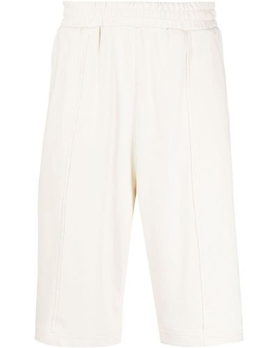 FIVE CM Elasticated-waistband Cotton Shorts - White