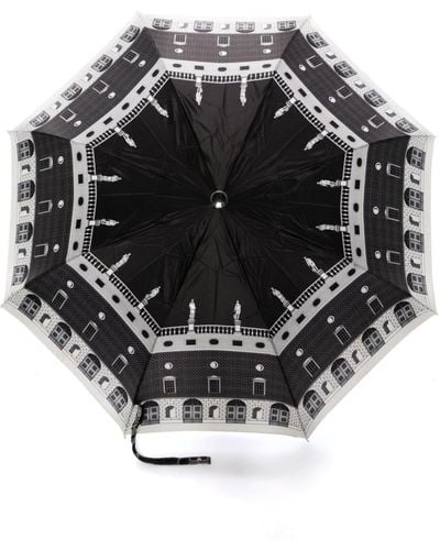 Fornasetti Architettura Folding Umbrella - Black