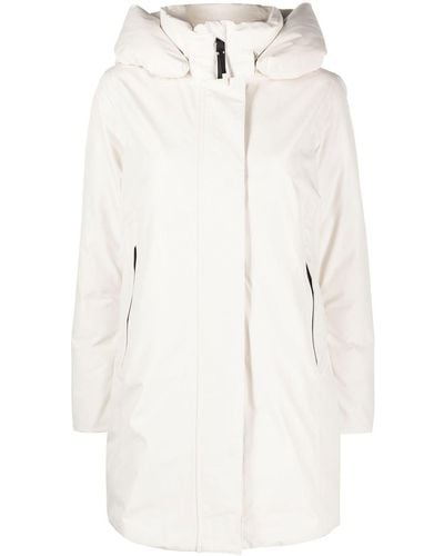 Woolrich Marshall Hooded Parka Coat - White