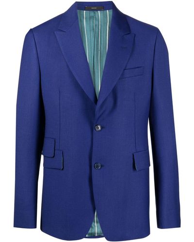 Paul Smith Blazer Met Enkele Rij Knopen - Blauw