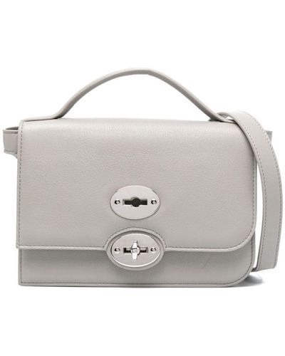 Zanellato Ella Crossbody Leather Bag - Grey