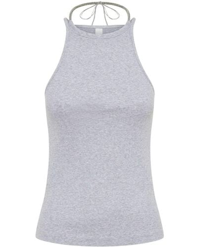Dion Lee Barball Halterneck Tank Top - White