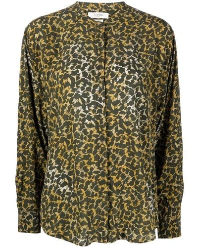 Isabel Marant Catchell Leaf-print Shirt - Green