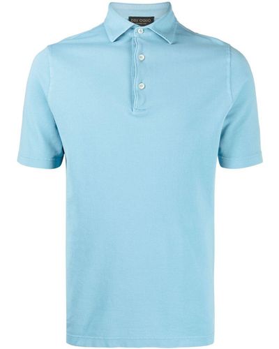 Dell'Oglio Short-sleeved Polo Shirt - Blue
