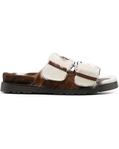 DSquared² Side Buckle-detail Sandals - White