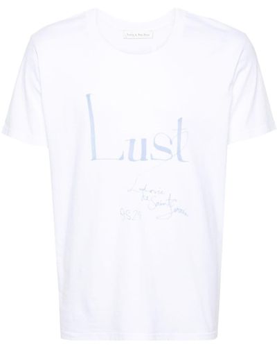 Ludovic de Saint Sernin T-shirt à logo imprimé - Blanc