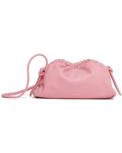 Mansur Gavriel Mini Cloud Leather Clutch Bag - Pink