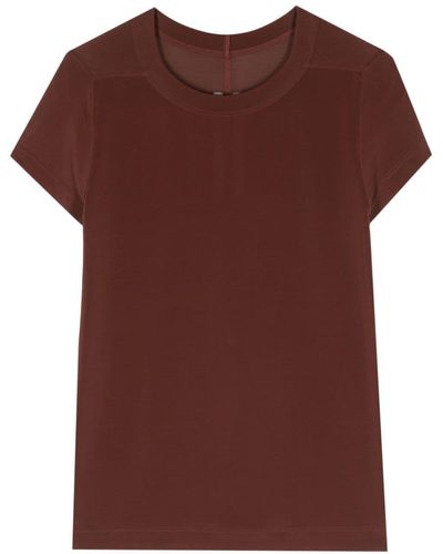 Rick Owens Level T Cropped T-shirt - Brown