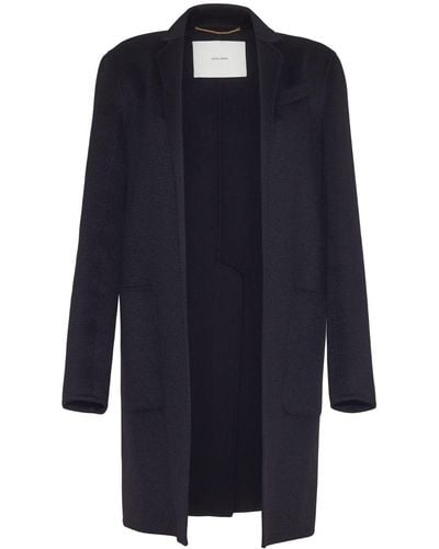 Adam Lippes Gina Open-front Cashmere Coat - Blue