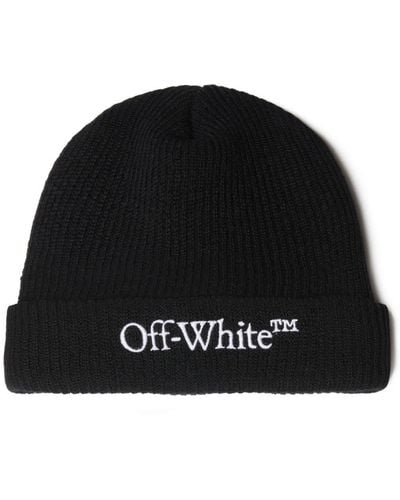 Off-White c/o Virgil Abloh Muts Met Geborduurd Logo - Zwart